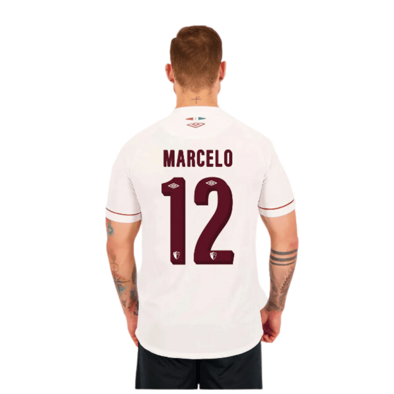 Camisa Fluminense II 23/24 - Umbro Torcedor Masculina - Personalizada MARCELO N°12